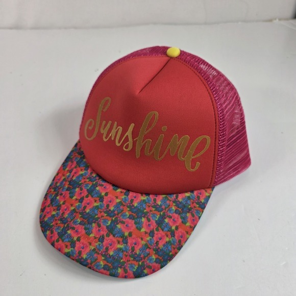 Snap-Back Accessories - Natural Life Women's Trucker Snapback Hat Sunshine Pink